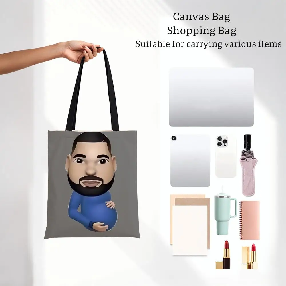Celebrity Meme Drake Storage Bags Bags Series Print Bag Lightweight Shoulder Daily Shopping Bags