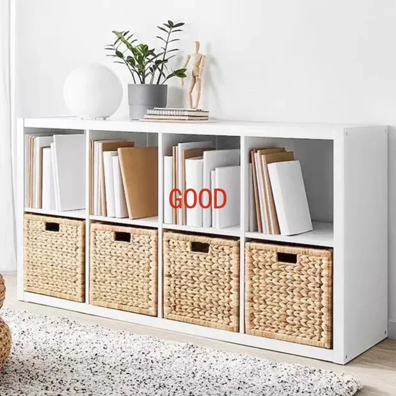 

Solid Wood Children's Bookshelf Living Room Combination Storage Shelf Floor Home Bookcase Lattice Cabinet Furniture LVBC