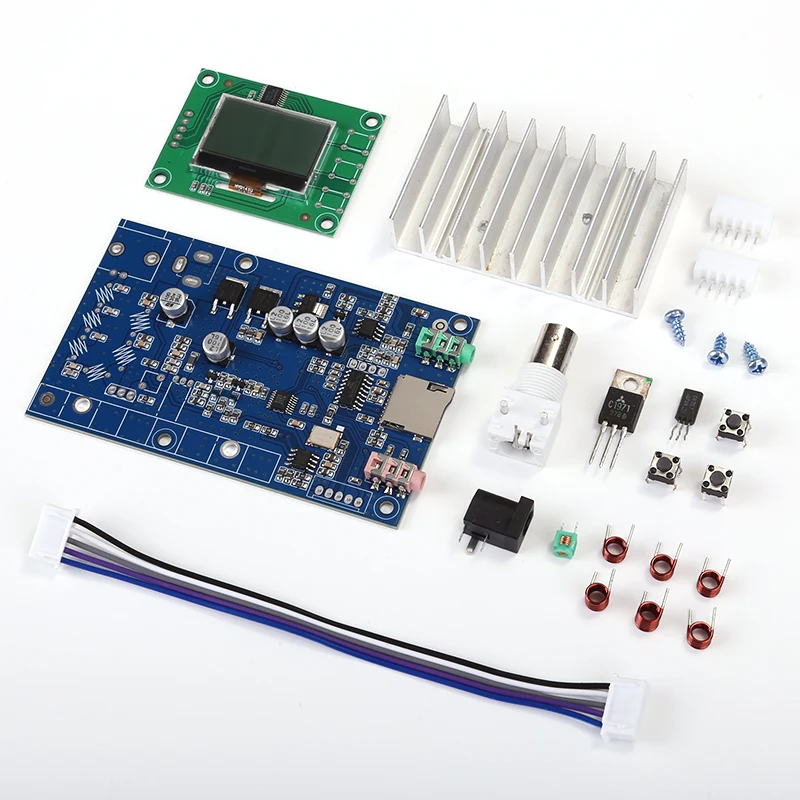 

FM-передатчик 5 Вт PLL стерео аудио частота 76-108 МГц цифровой ЖК-дисплей радиовещательная станция усилитель