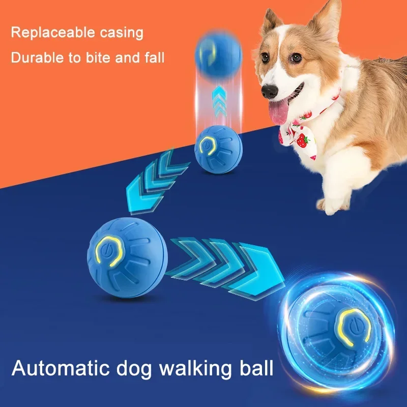 Jouet Coule électronique Inteligente Pour Animaux De Compagnie, Movimiento Automatique USB, Rebondissant Pour Chiot, Rebondissant