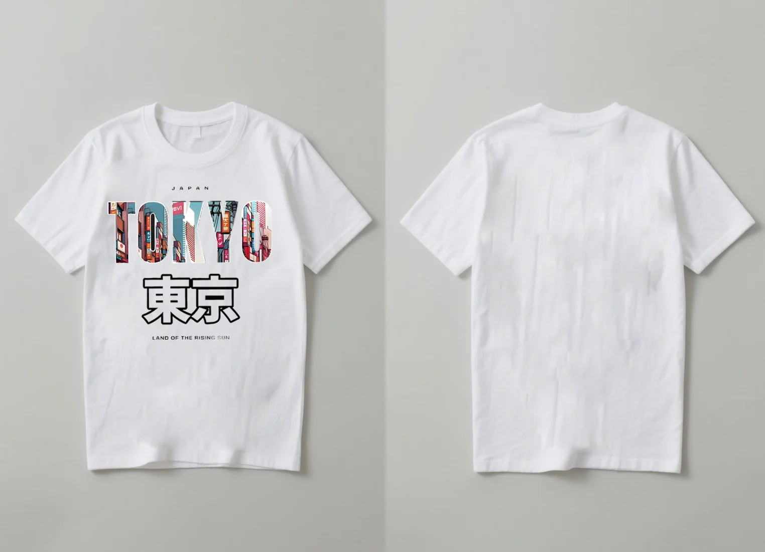 

2025 Новый модный повседневный унисекс с коротким рукавом и принтом Tokyo Japan