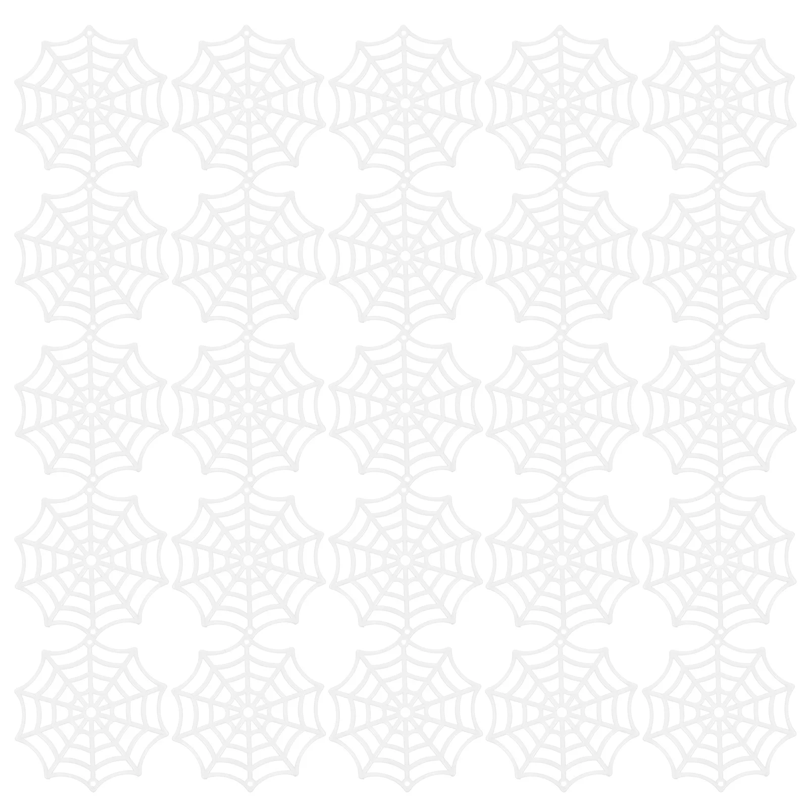 150Pcs Black Plastic Spider Web Decor Halloween Hanging Ornaments for Walls Windows Doors Party Layout Props Festival Atmosphere