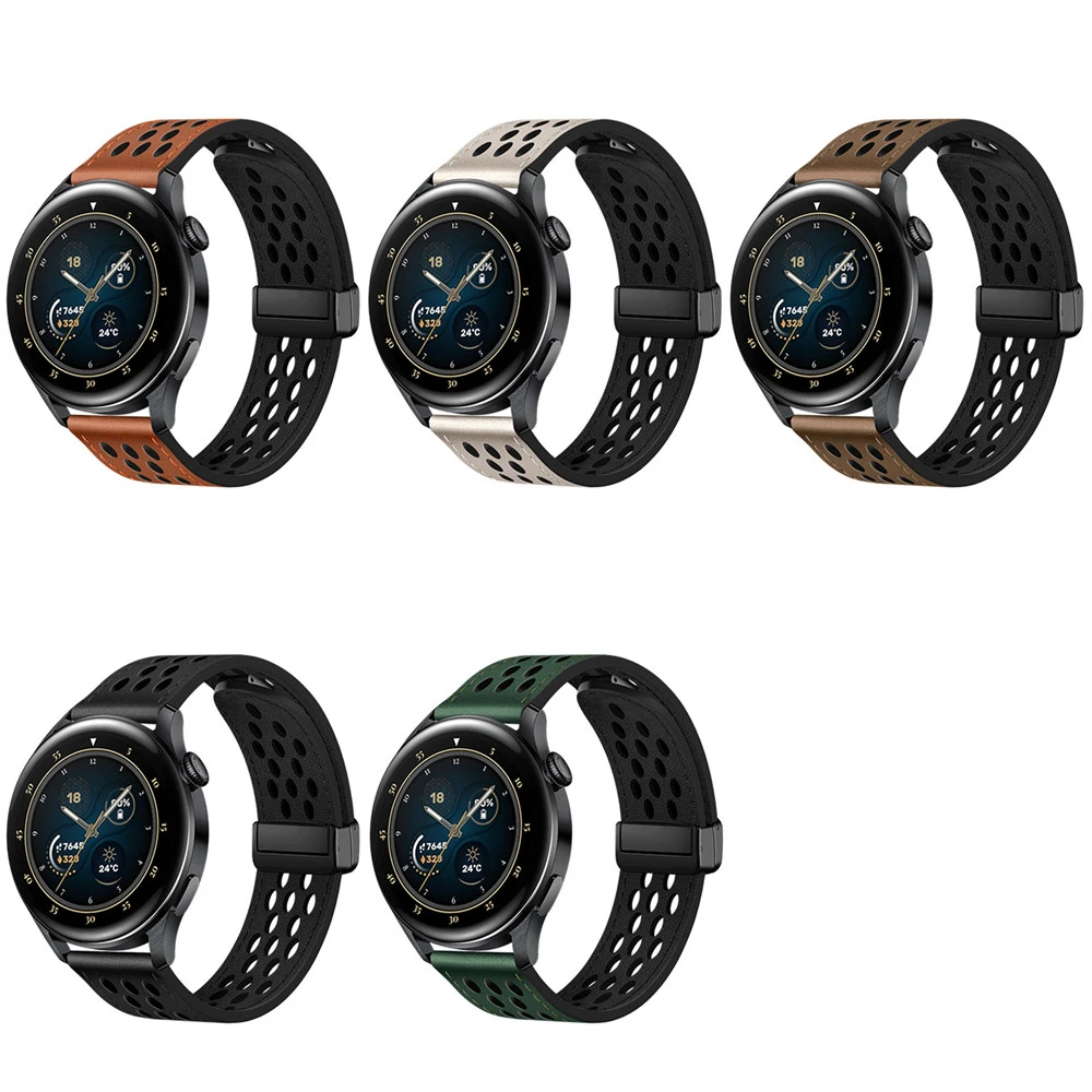 Ремешок полиуретановый перфорированный для Garmin Forerunner 165 168 255 265, 20 мм 22 мм