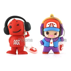 Usb Flash Drives 128gb 64gb 32gb 16gb 8gb 4gb 2gb Memoria Usb Pen Drive 256gb 512gb Usb Stick Music Happy Boy Cartoon Pendrive
