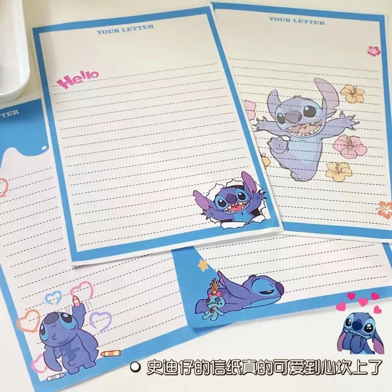 Lilo & Stitch Cartoon Creative Anime Envelope Kawaii High-Looking DIY Stationery Greeting Card Message Blessings Birthday Gift