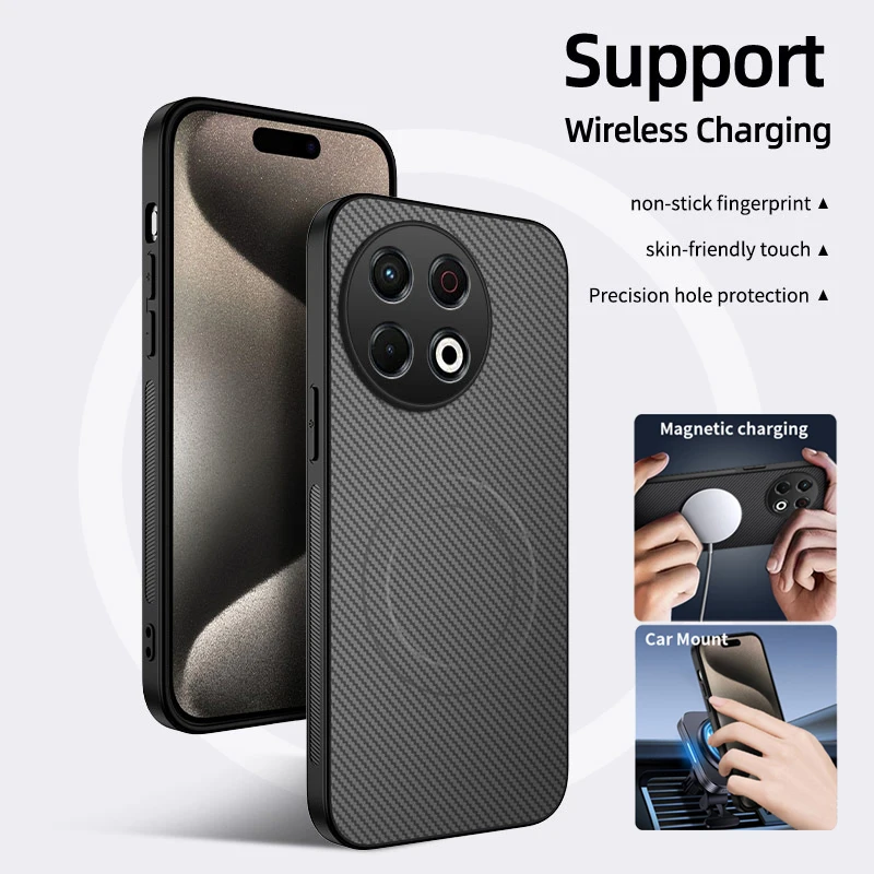 Silicone Phone Case For Tecno Spark 50 40C 30 10 20 Pro Plus 5G Cover Camera Lens Protect Magnetic Wireless Charging Soft Cases