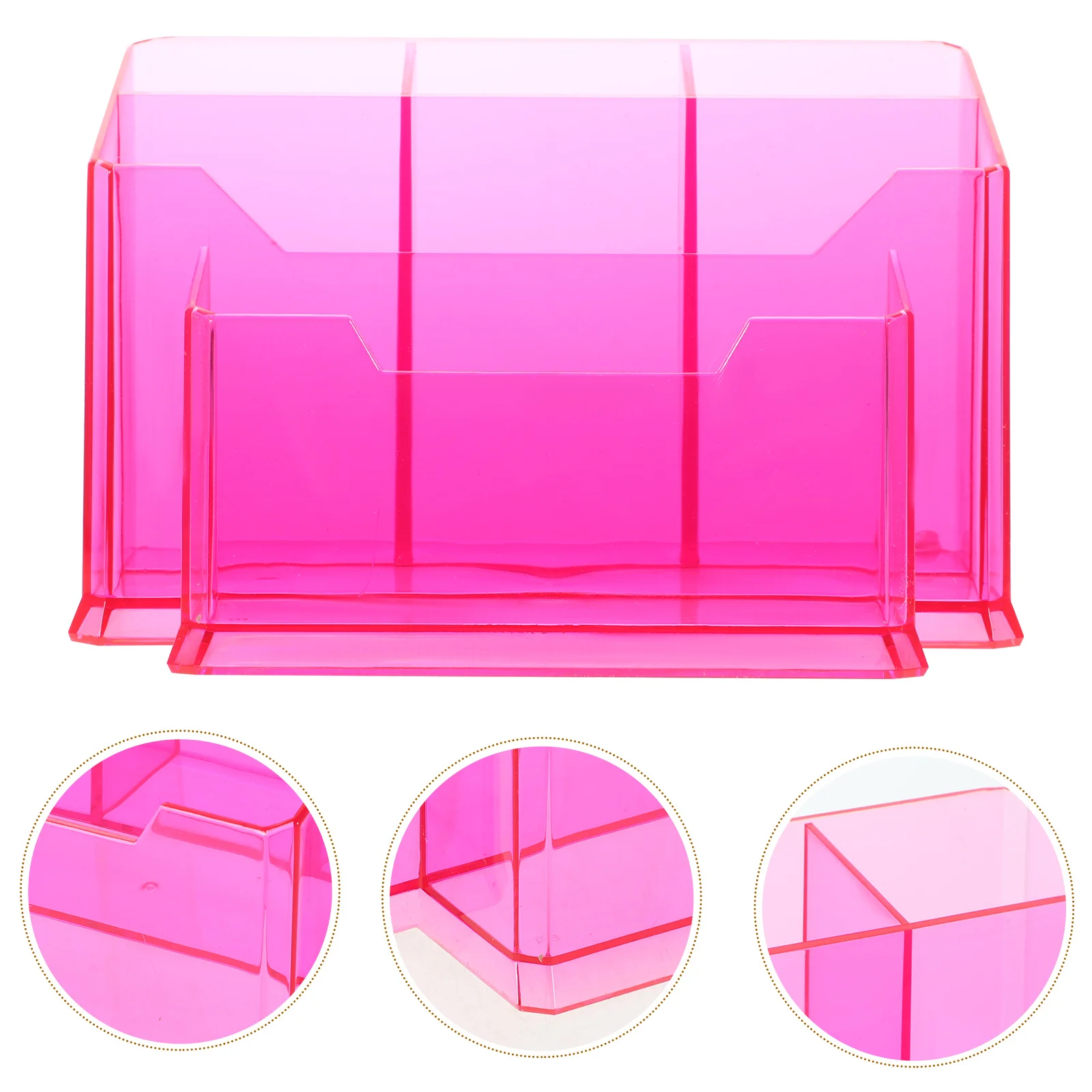 

Держатель для кистей для ногтей, акриловый органайзер для макияжа, туалетный столик для хранения, большая емкость, несколько отделений, устойчивый держатель для кистей