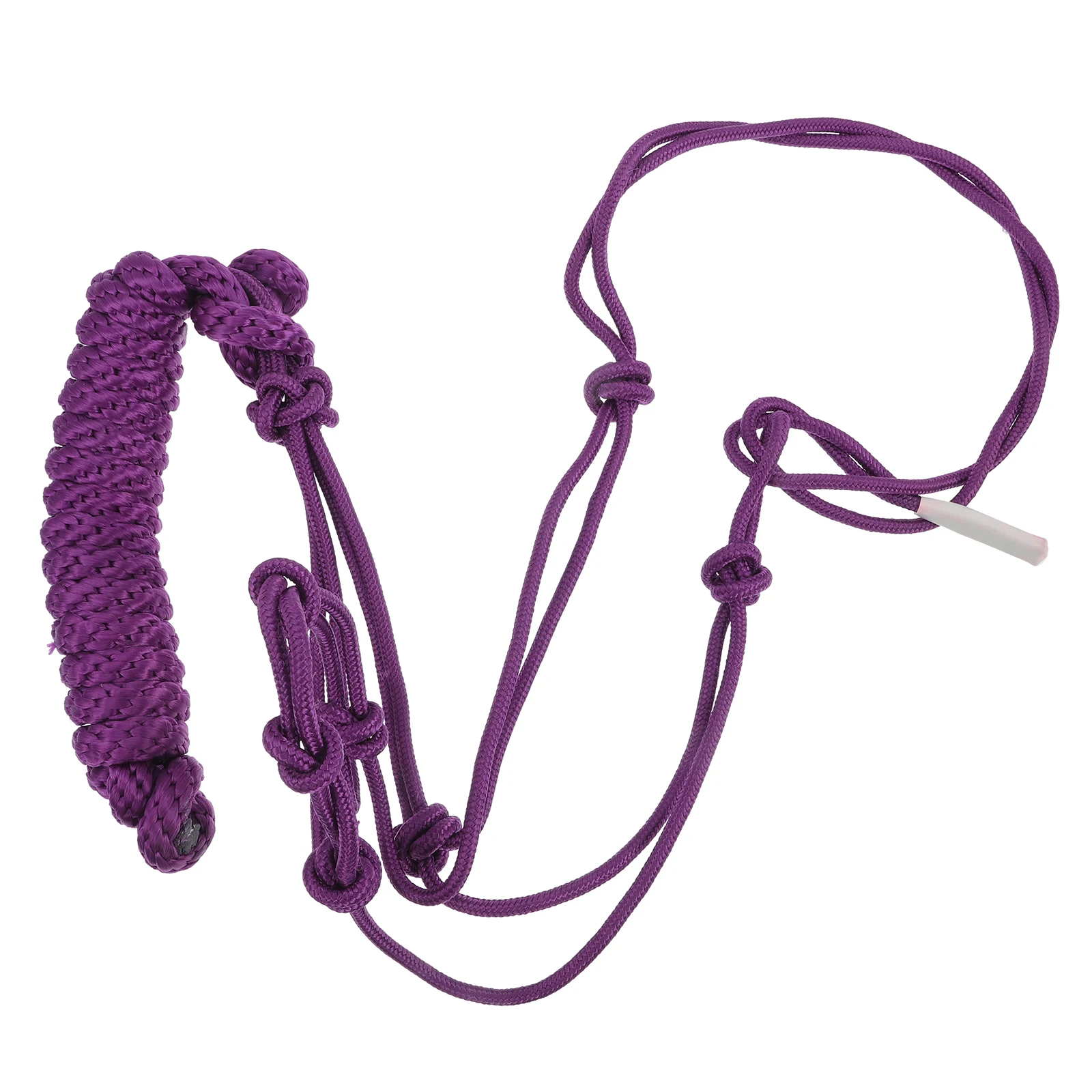 

Durable -Resistant Rope Portable Lightweight Training Headcollar Bridle Braided Equipment Riding Halter