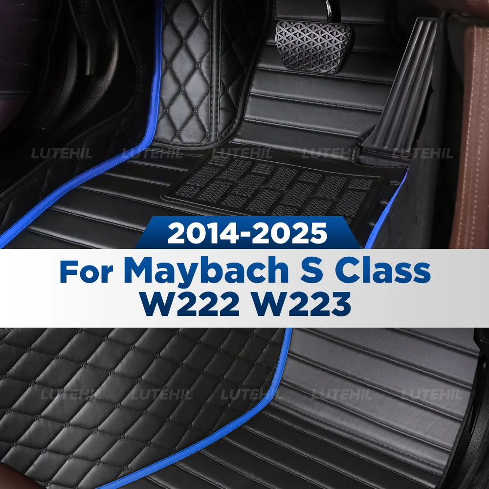 

Для Maybach S Class W222 W223 2014-2025 автомобильный напольный коврик на заказ автомобильный ковер чехол аксессуары для интерьера защитные