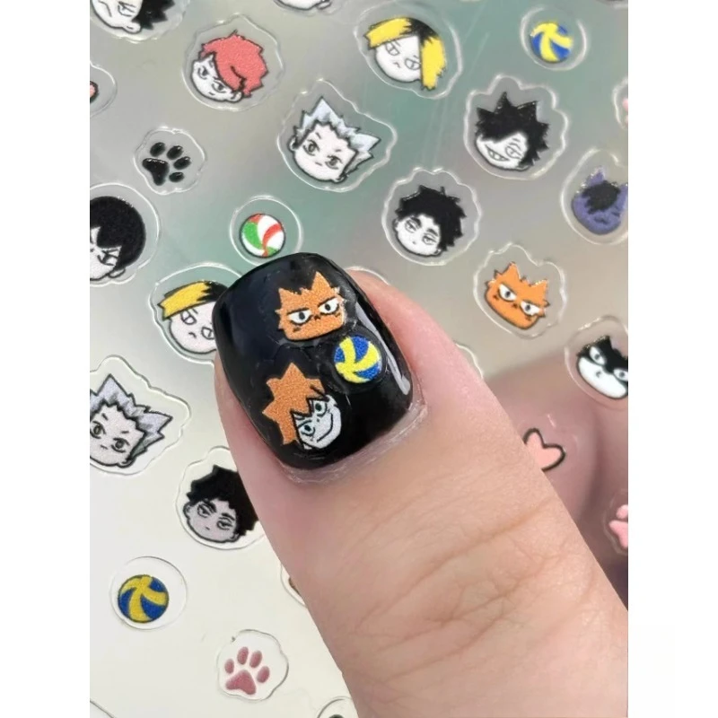 

Hinata Shouyou Adorable Anime Character Nail Stickers Hot Selling High Quality Waterproof Decal Suitable For Masquerade Ball