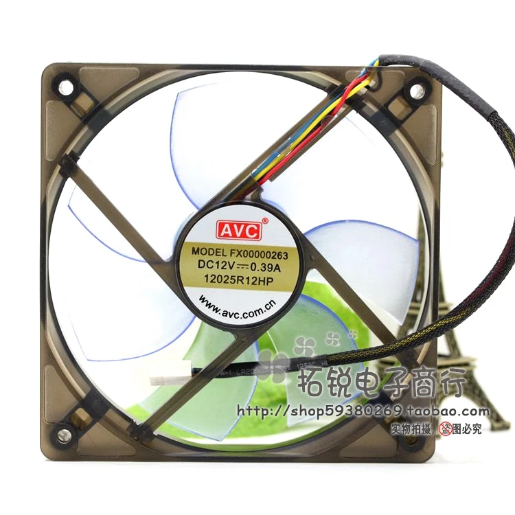 

Вентилятор охлаждения AVC 12 см, 12 В, 0.12 А, четырехпроводной, с ШИМ-управлением скоростью, бесшумный