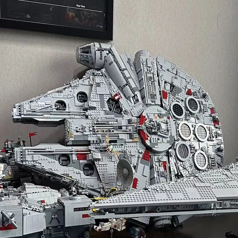 In Stock The Large Millennium Ship Falcon Building Blocks Bricks Compatible 75192 05132 Toys For Kids Birthday Christmas Gifts