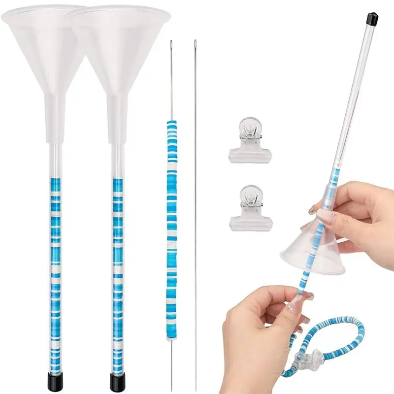 

A95D-Clay Beads Bracelet Making Kit, For Jewelry Making Clay Beads Bracelets And Nacklaces Making With Beading Funnel