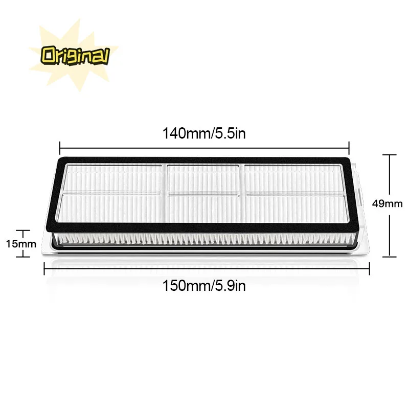 1C สำหรับ Xiaomi Mijia/1T/2C STYTJ01ZHM STYTJ02ZHM dreame F9ผ้ากรองม็อบทำความสะอาดอุปกรณ์เสริมแปรงด้านข้างหลัก