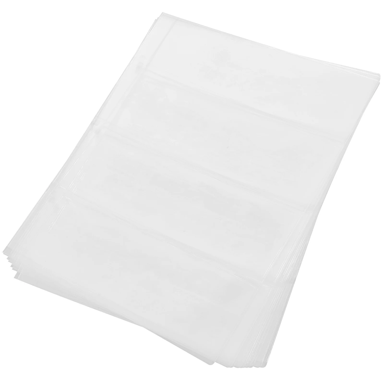 Portable Currency Holder Pages 100 Sheets Clear PVC Money Storage for Banknote Collection Album Bill Organizer Protective