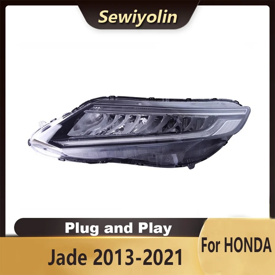 

For Honda Jade 2013-2021 Car Accessories Headlight Assembly LED Lights Lamp DRL Signal Plug And Play Daytime Running