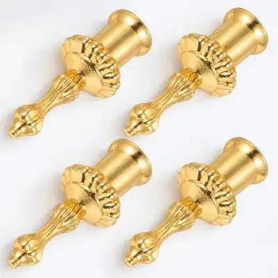 

4Pcs Light Screw Caps Lamp Finials Tapped Decorative Knob for Pendant Fixture Harp Lampshade Retro Artistic Illumination
