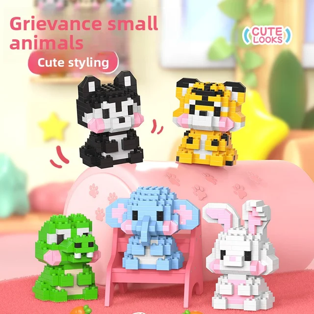 Penguin Mini Block Animal Reindeer Micro Building Block dla dorosłych Model 3D Klocki edukacyjne dla dzieci Chłopcy 6 lat Prezent