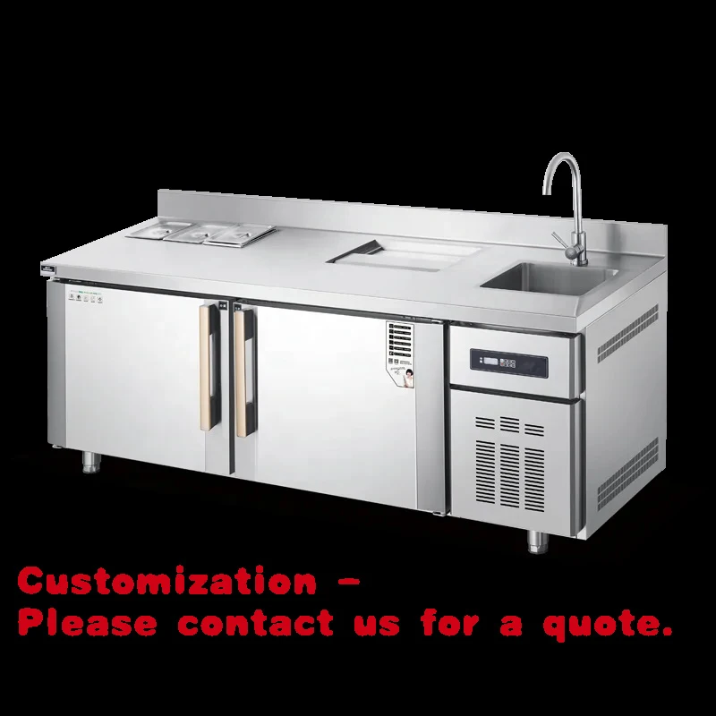 

Индивидуальный заказ. Качественное оборудование для кафе: холодильный стол-бар из нержавеющей стали по выгодной цене.