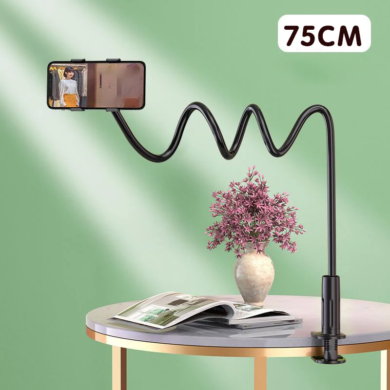 Portable Adjustable Phone Stand with Gooseneck Design and Handle Perfect for Video Chatting and Watching Videos