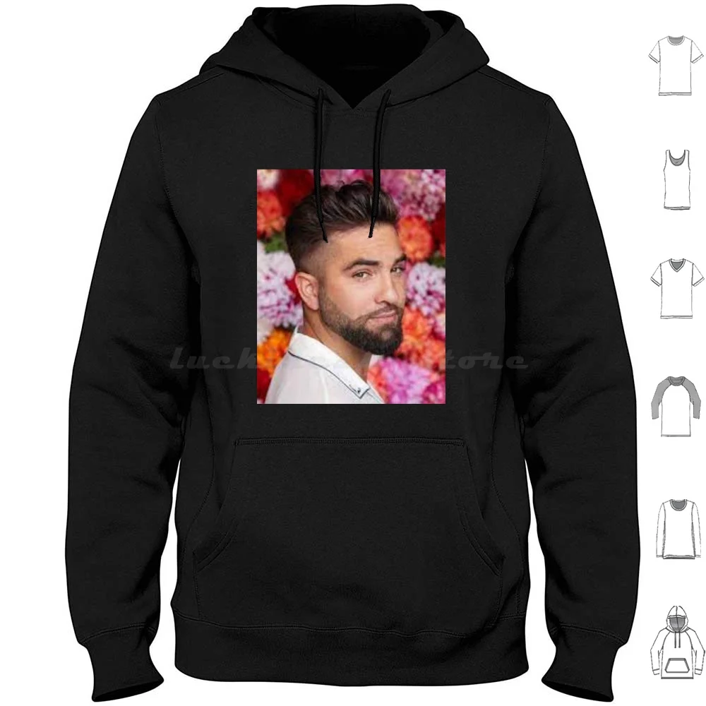 Kendji Girac Habibi Graphic Hoodie Cotton Long Sleeve Kendji Girac Habibi