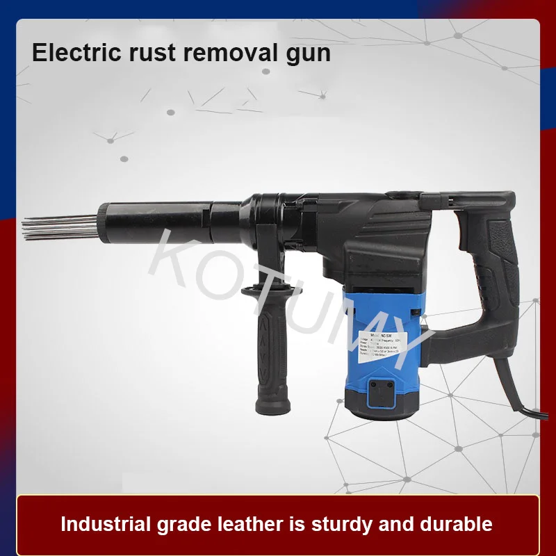 Electric Needle Scaler Rust Removal Cleaning Machine Portable Handheld Screw Nut/Ship Deck/Flange Derusting Gun 110V/220V