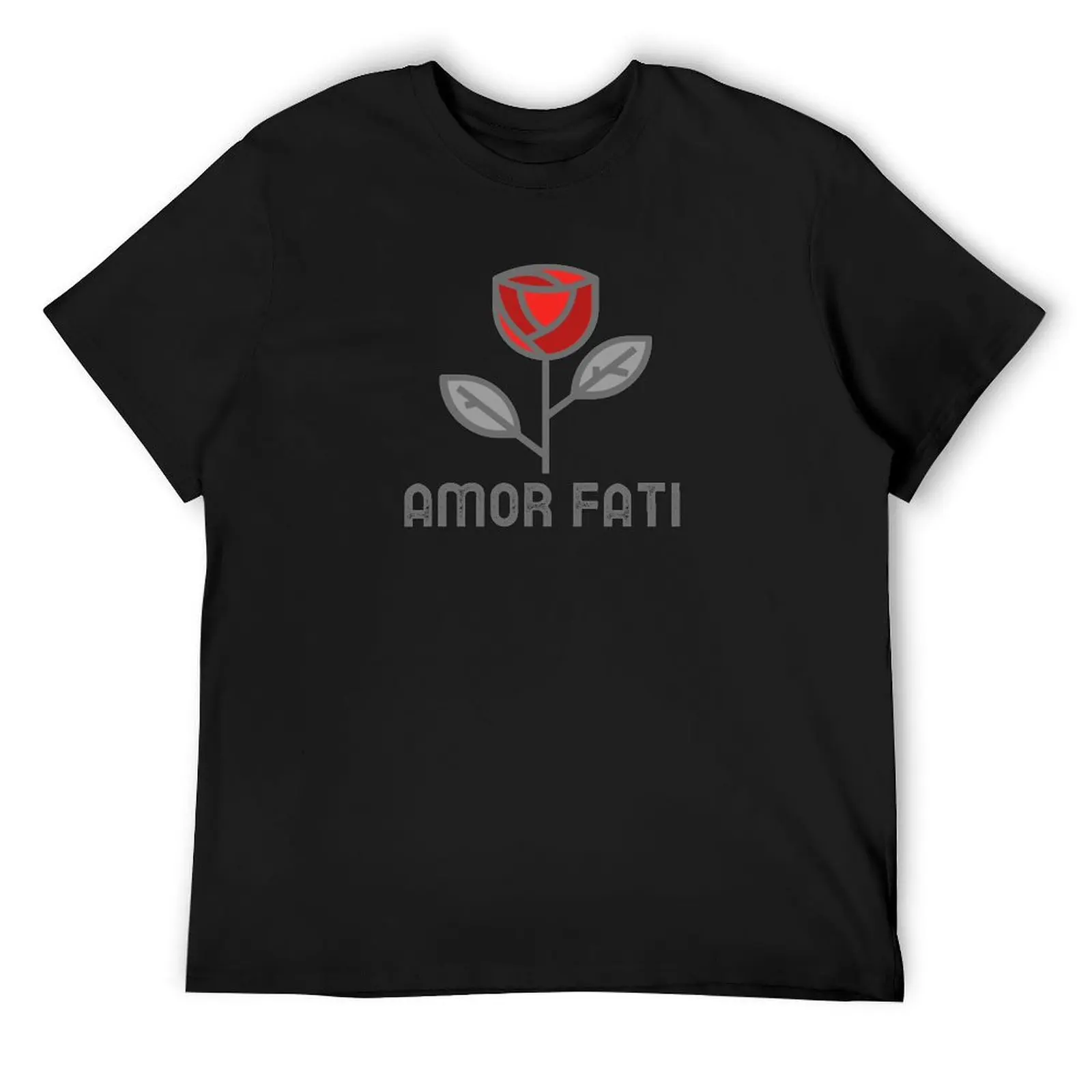 

Amor Fati T-Shirt anime boys whites anime stuff Aesthetic clothing shirts men graphic