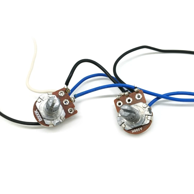 1 Tone 1 Volume 1 Jack for PB Style Electric Bass Replacements, Prewired Wiring Harness with Bass Humbucker Pickup Set