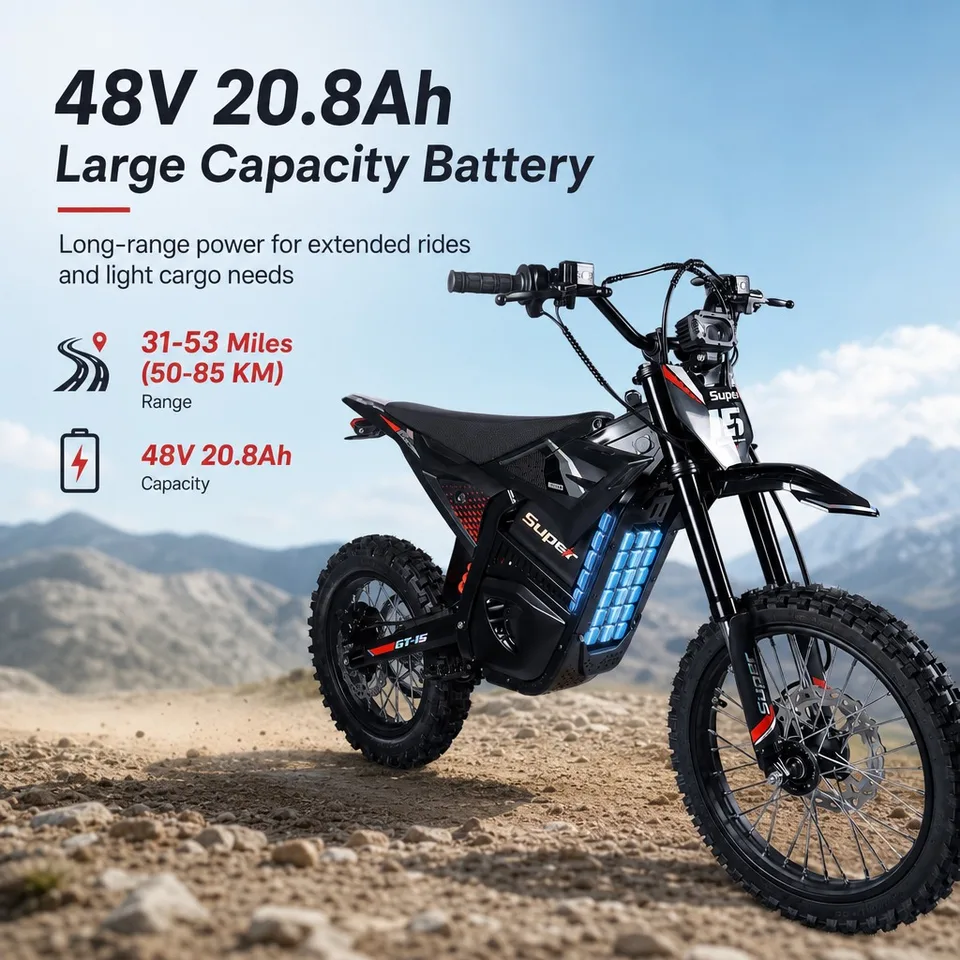ALT FISH Off-Road E-Bike – 3500W Peak Motor, 46MPH Top Speed, 230LB Load, Lightweight 56KG Frame for Trails & Mud image 7