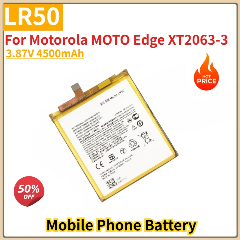 LR50 High Quality Phone Battery 3.87V 4500mAh For Motorola MOTO Edge XT2063-3 Brand New Replacement Battery