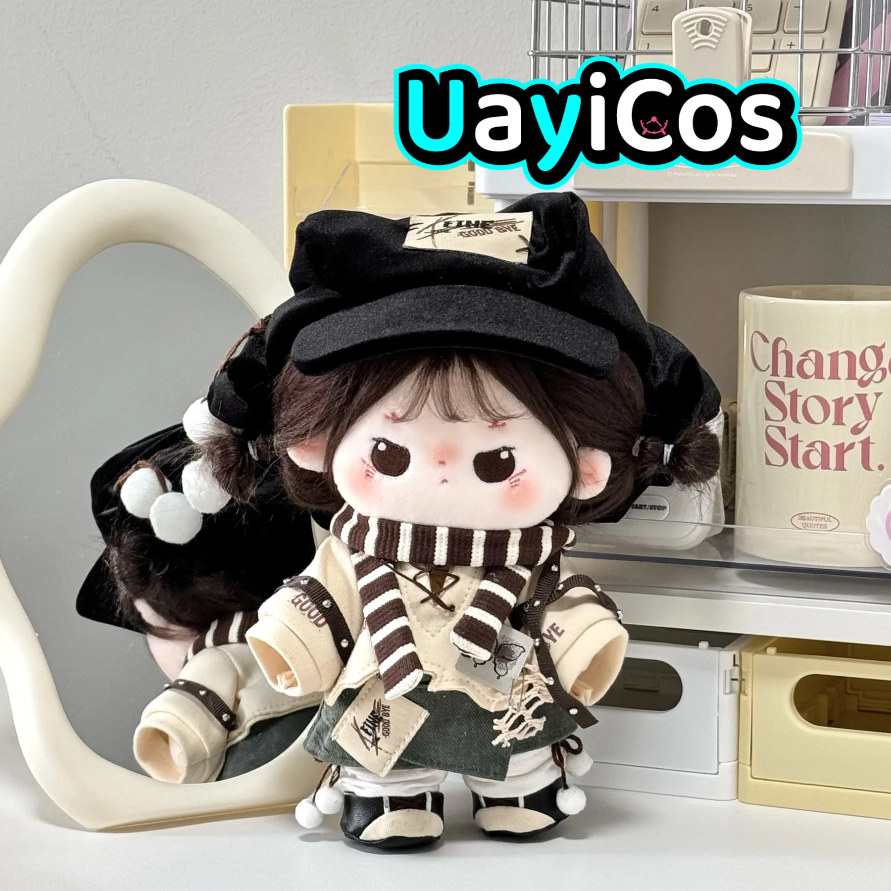 20cm Doll Clothes Wandering in Wasteland Lolita Sweet Princess Skirt Dress Stuffed Plushies Plush Doll Accessories Anime Toy Kid