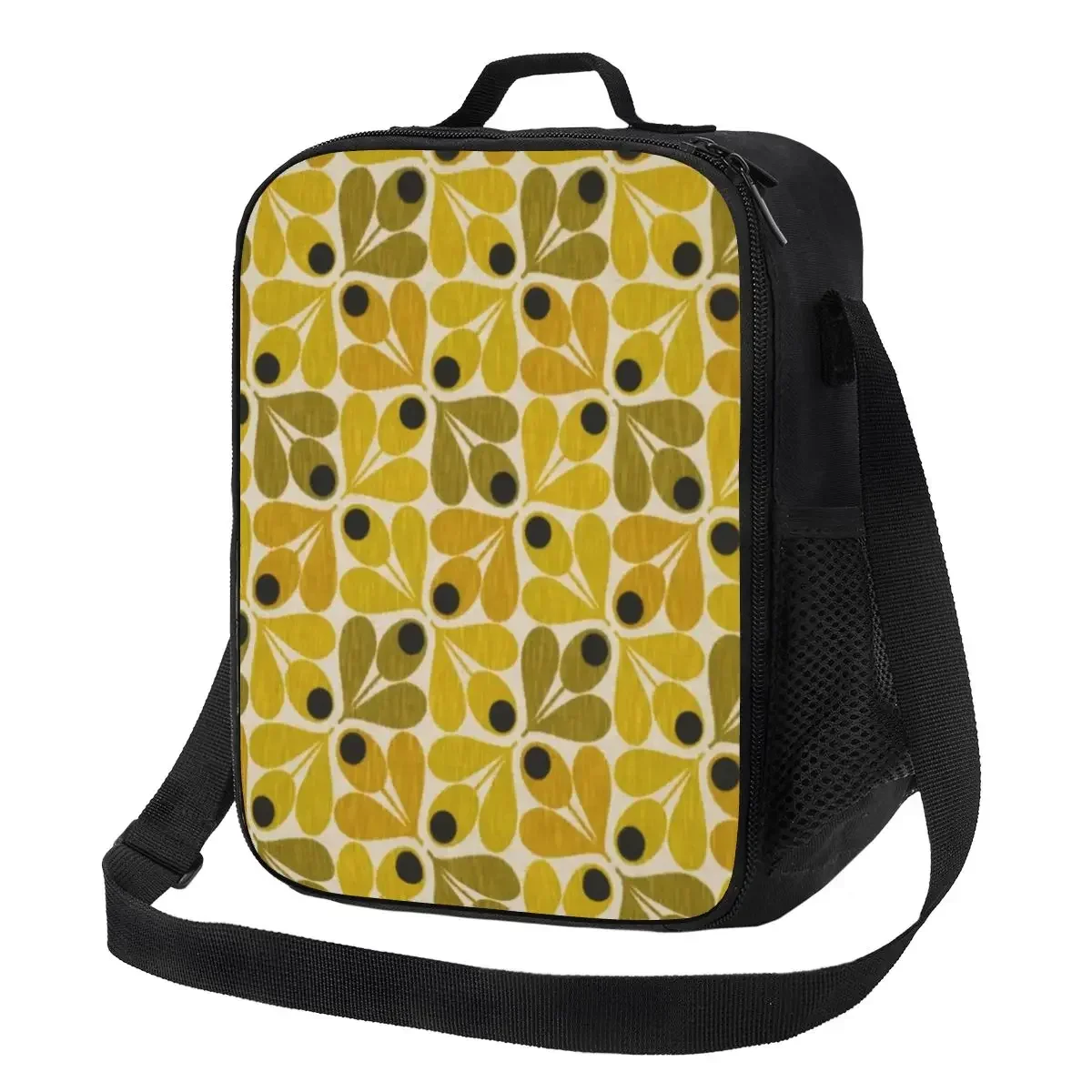 

Abstract Acorn Orla Kiely Insulated Lunch Bag for Work School Scandinavian Flowers Leakproof Thermal Cooler Bento Box Children