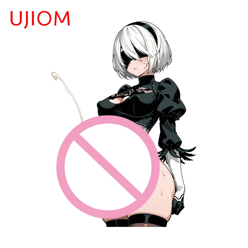 

UJIOM Futa 2B игровые наклейки на стену Waifu, привлекательные уникальные наклейки из ПВХ для игровой комнаты, солнцезащитный крем, устойчивые к царапинам аксессуары для спальни