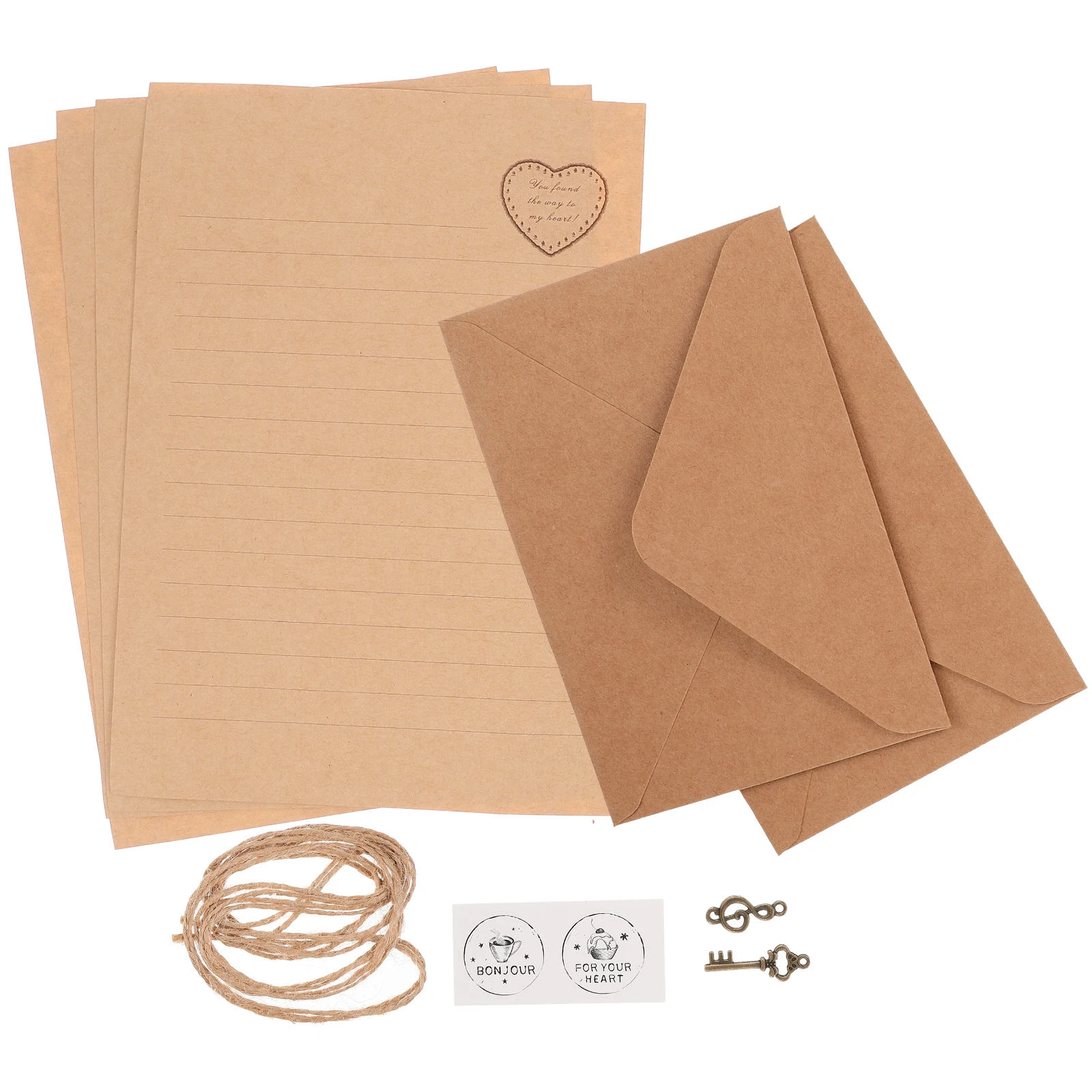 

2 Sets Travelers Notebook Insert Pages A5 Vintage Letter Paper Envelope Stationery Writing Papers Set Blank Student for letter