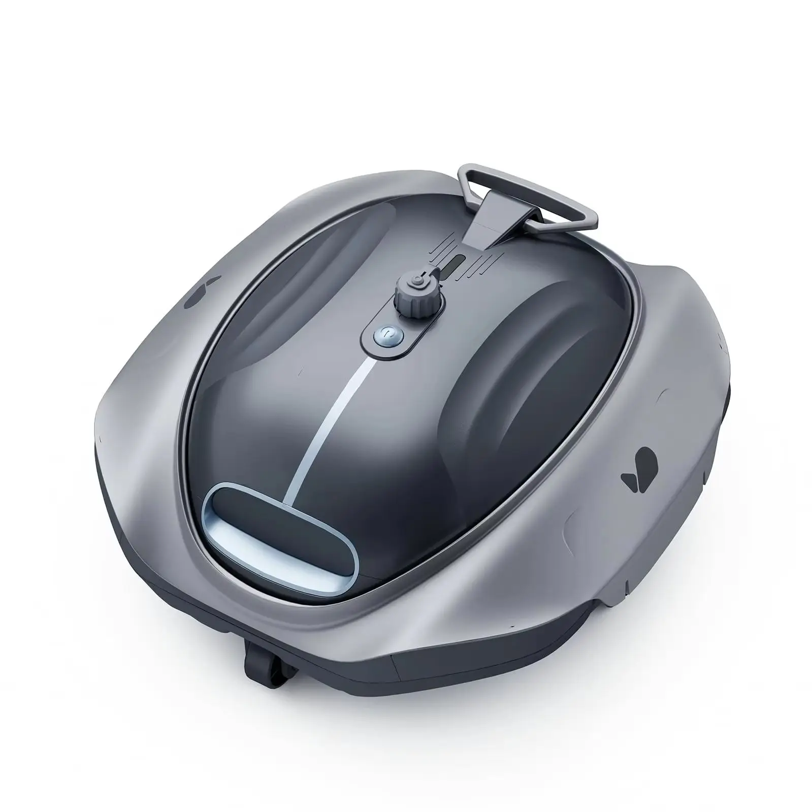 Bubot 300P Cordless Pool Vacuum For Above Ground Pool, Robotic Pool Cleaner With Bluehole Suction, DirtLock 2.0, Dual Filters For Above-Ground Flat Pools Up To 850 Sq.Ft. Obsidian