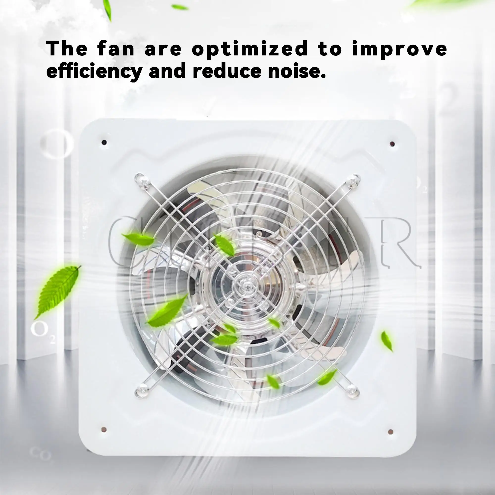 CNBTR 6 Inch Exhaust Fan 110V 40W White Wall Mounted Ventilation Blower for Ceiling