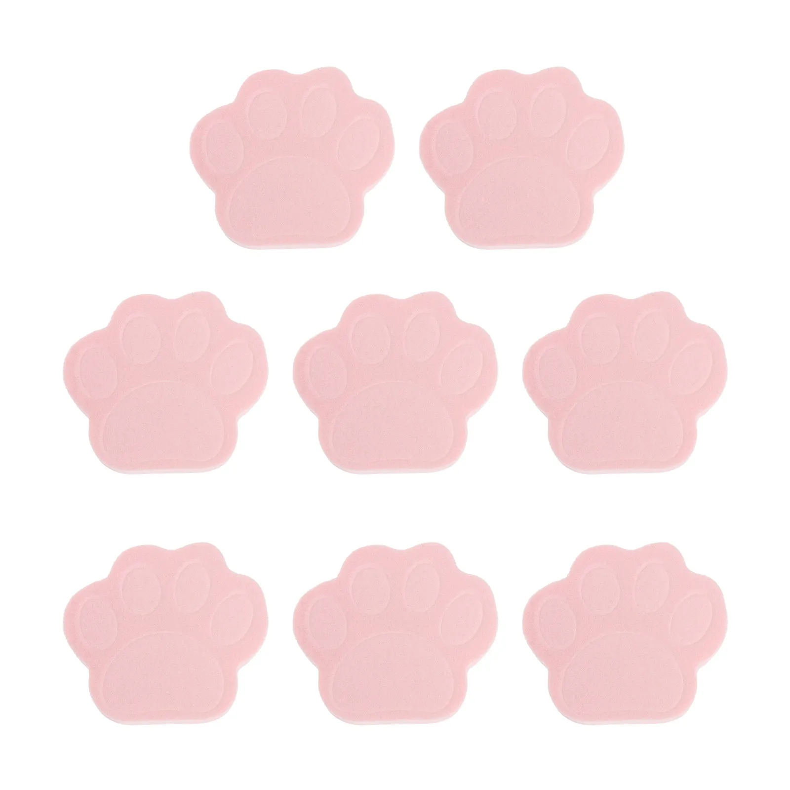 Facial Sponge Puff 8 Piece Set High Elastic Wet Dry Rapid Swelling Makeup Applicator Cat Paw Sensitive Skin