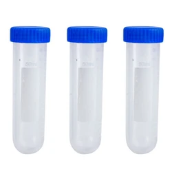 Dropship Pack of 3 Transparent 50ml Centrifuge Tubes Set Graduated Scales with Screw Caps