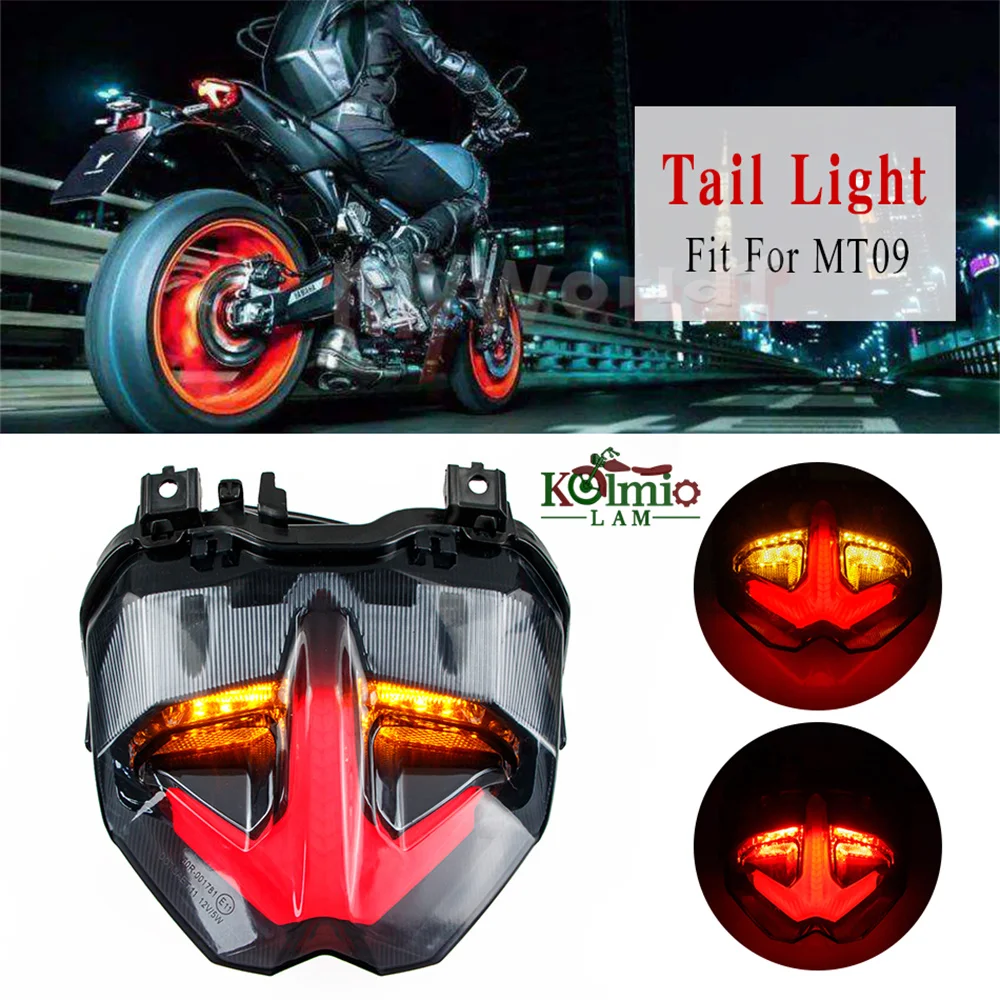 Integrated Rear LED Tail Light Fit For YAMAHA MT09 2021 - 2022 Motorcycle Turn Signal Brake Taillight MT 09 21 - 22