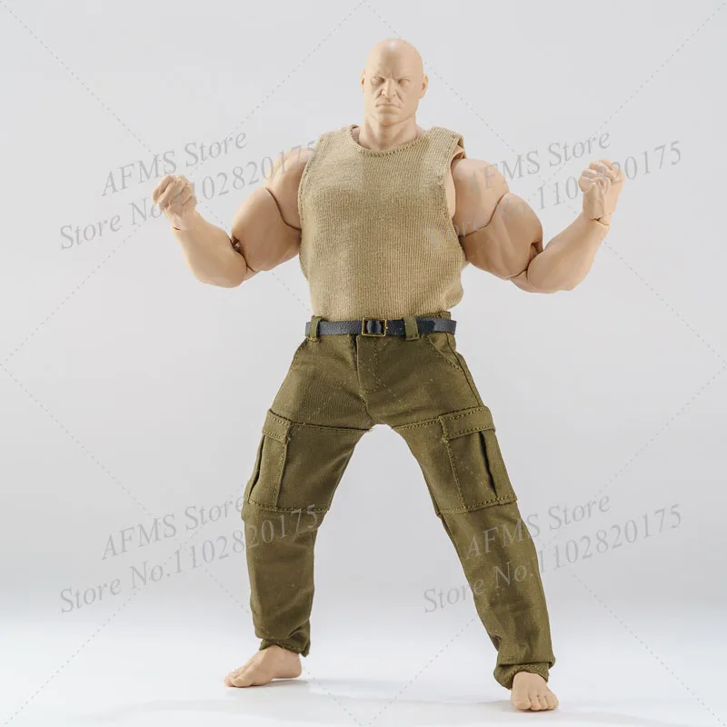 1/12 Scale Collectible Figure Fur Collar Coat Vest Tank Cargo Pants Fit 7" MUFF MacFarlane Strong muscles Action Figure Soldier