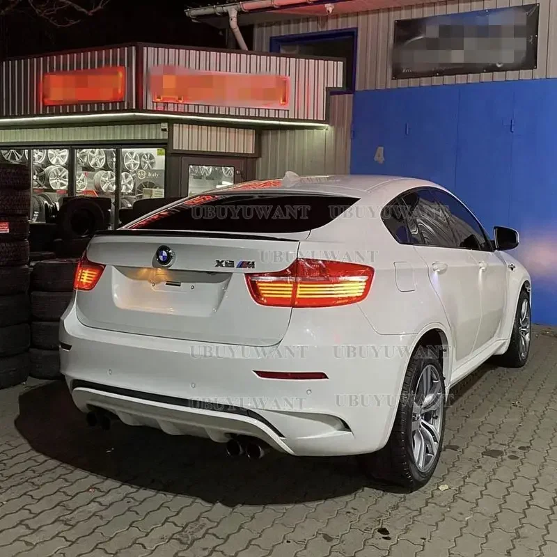 Für BMW X6 X Serie E71 2009-2014 HECKSpoiler Hohe Qualität ABS Material Schwanz Stamm Flügel Boot Lip spoiler Molding