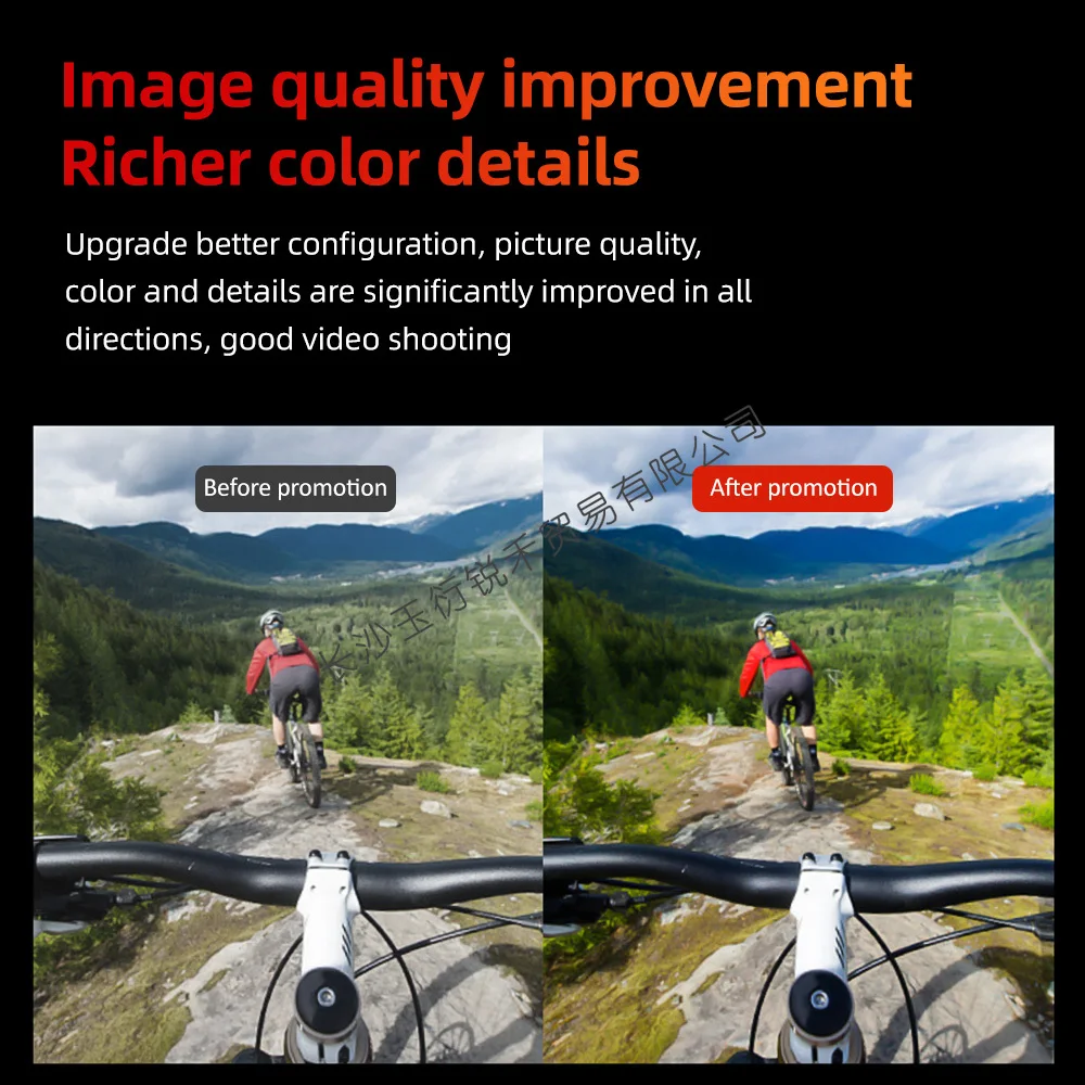 كاميرا الحركة SJCAM C110+C110 4K 30FPS، وظيفة WiFi، مع تصحيح التشويه، تثبيت الدوران بستة محاور، مقاومة للماء IP65 #4