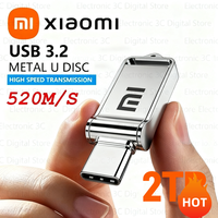 Xiaomi USB 3.2 2TB Flash Drive High Speed Type-C Interface Dual-Use Flash Memory 1TB Stick For Phone Windows Computer New