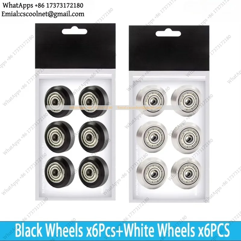 k3  Wheel Plastic Pulley Kit, Linear Bearing Roller Gear, 3D Printer Accessories for Ender 3 / V2 / S1 / CR-10 Series (6/12 Pcs)