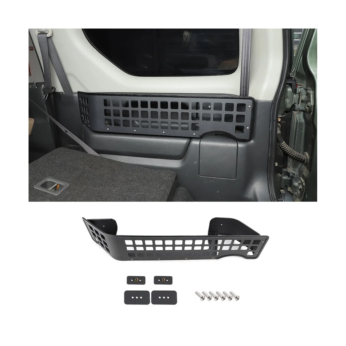 Caja organizadora lateral para puerta de maletero, soporte multifuncional para Suzuki Jimny 2007-2017, caja de almacenamiento de herramientas