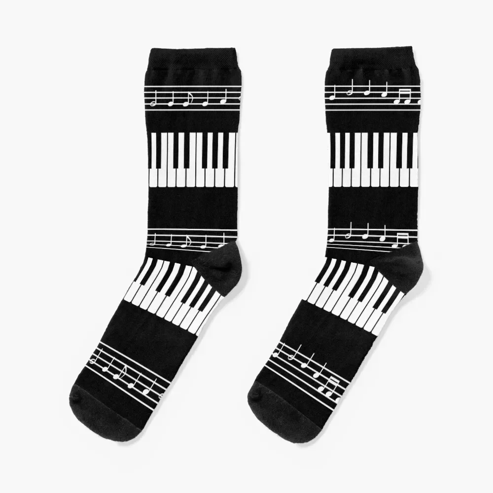 piano organ keyboard best for mask,stickers,leggings Socks custom cartoon Socks Girl Men's