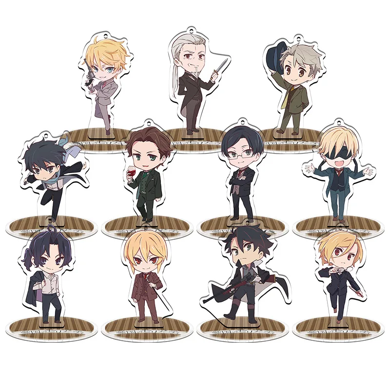 Figura de Anime de dibujos animados MORIARTY, soporte de PATRIOT, acrílico, Cosplay de pie, modelo de exhibición de escritorio, placa, decoración del hogar, 10cm