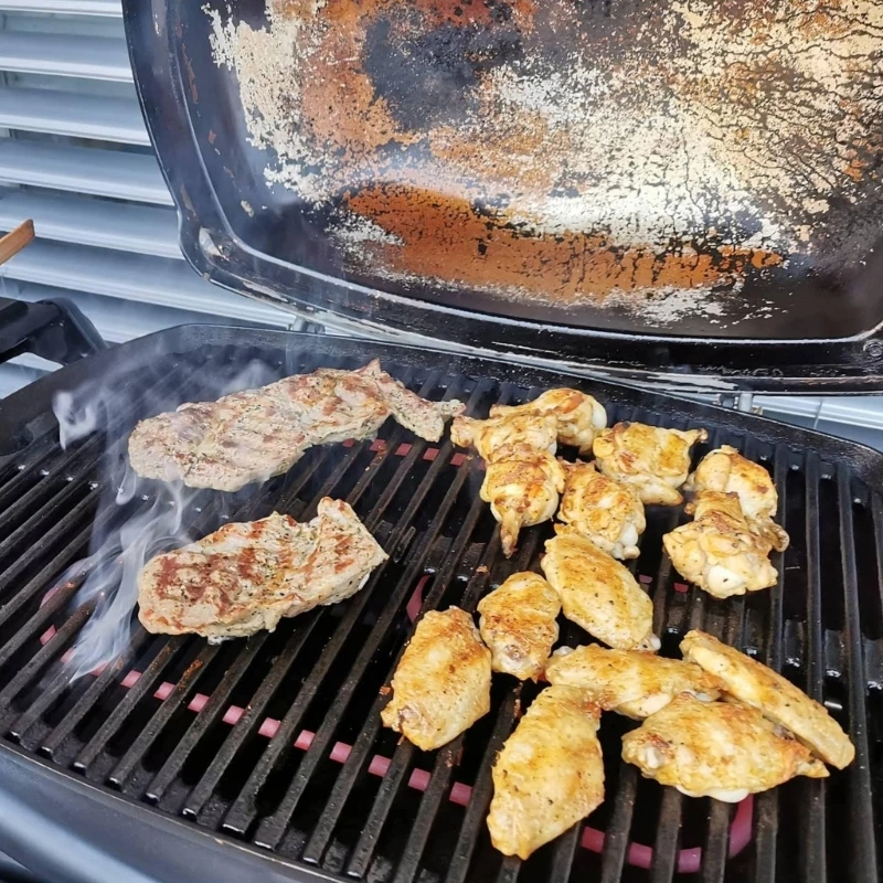 Сменная часть гриля M2EE с металлической текстурой 2200 Вт для грилей-барбекю Q240 и Q2400