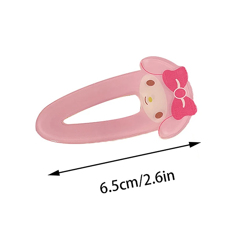 1Pc Anime Sanrio Figure Hairpin Hello Kitty Kuromi Melody Cinnamoroll Kawaii Hair Accessories Headwear Hair Clip Gifts For Girl