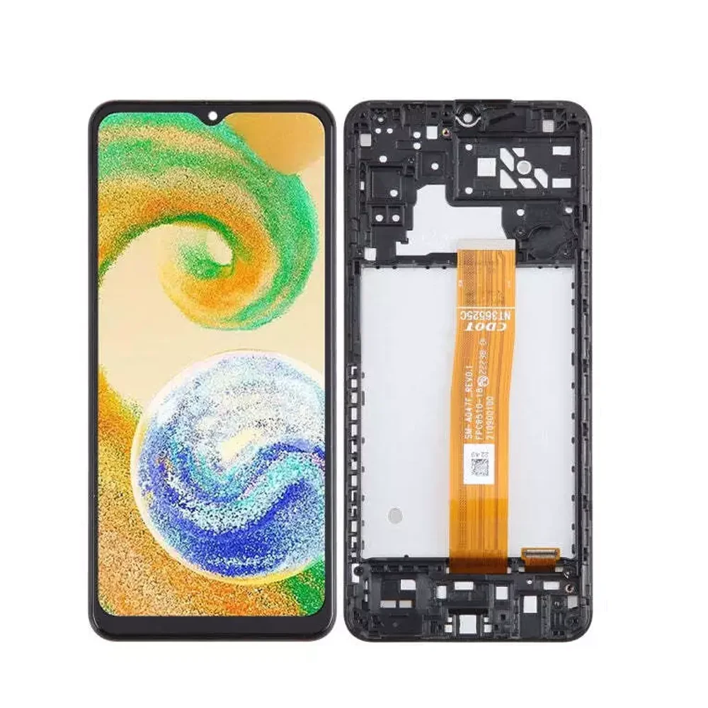 

Оригинальная замена ЖК-экрана для Samsung Galaxy A04s SM-A047F, дигитайзер, полная сборка, запасные части для мобильных телефонов, ЖК-экран